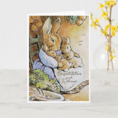  Beatrix Potter Nieuwe Twins Gefeliciteerd Kaart (Gele Bloem)