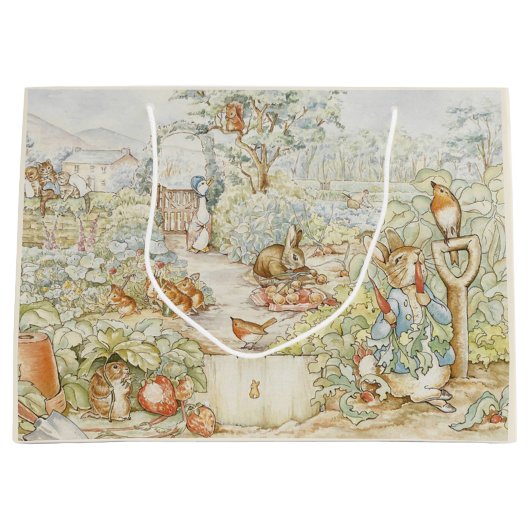 Beatrix Potter Peter en vrienden in de tuin Groot Cadeauzakje (Voorkant)