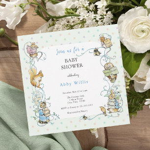 Beatrix Potter Peter het Konijn Baby shower Kaart
