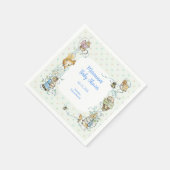 Beatrix Potter Peter het Konijn Baby shower Servet (Hoek)