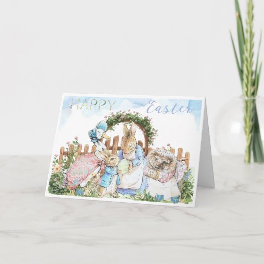 Beatrix Potter Peter het Konijn Paas Kaart (Voorkant)