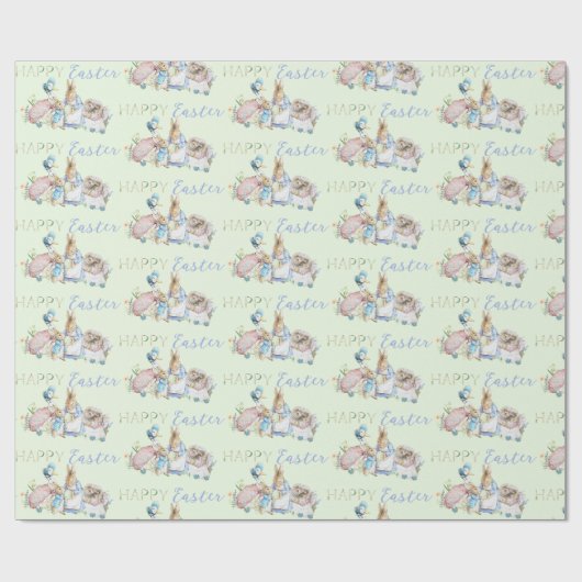 Beatrix Potter Peter het Konijn Pasen Wrapping Cadeaupapier (Vlak)