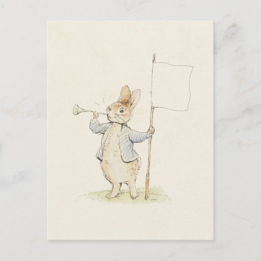 Beatrix Potter Peter Konijn  Bunny Print Briefkaart (Voorkant)