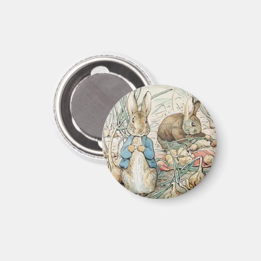 Beatrix Potter Peter Rabbit en Benjamin Bunny Magneet (Voorkant / Achterkant)