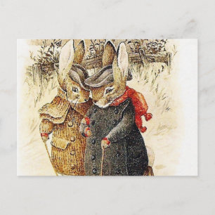 Beatrix Potter - Peter Rabbit Winter Walk Briefkaart
