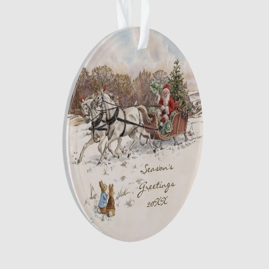 Beatrix Potter Rabbits et Snowman Noël (devant)