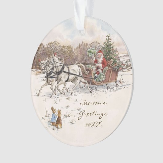 Beatrix Potter Rabbits et Snowman Noël (devant)