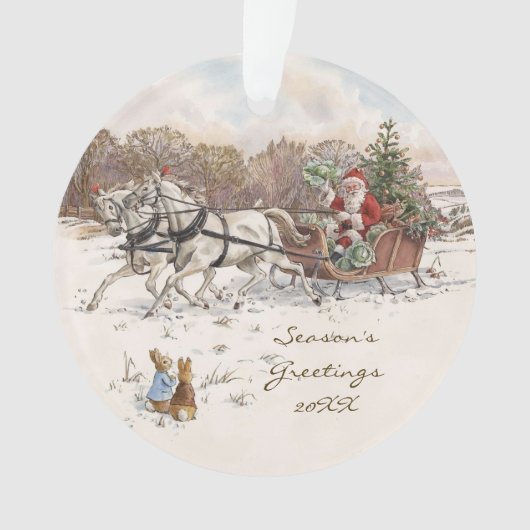 Beatrix Potter Rabbits et Snowman Noël (devant)