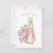 Beatrix Potter rose Baby shower  floral Merci (Devant)