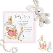 Beatrix Potter  Roze Baby shower