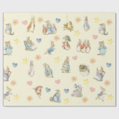 Beatrix Potter Schattigee Peter de Konijn en Vrien Cadeaupapier (Vlak)