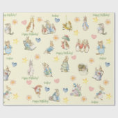 Beatrix Potter Schattigee Peter de Konijn en Vrien Cadeaupapier (Vlak)