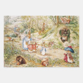 Beatrix Potter Schattigee Peter de Konijn en Vrien Inpakpapier Vel (Voorkant 2)