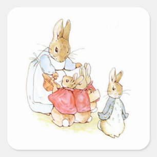 Beatrix Potter  Square Sticker
