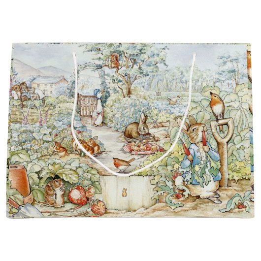 Beatrix Potter Storybook Characters Garden Groot Cadeauzakje (Voorkant)