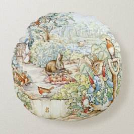 Beatrix Potter Storybook Characters Garden Rond Kussen