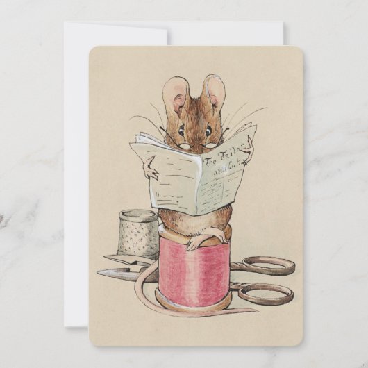 Beatrix Potter Tailor of Gloucester Mouse Kaart (Voorkant)