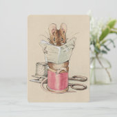Beatrix Potter Tailor of Gloucester Mouse Kaart (Staand voorkant)