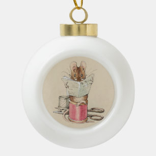  Beatrix Potter Tailor of Gloucester Mouse Keramische Bal Ornament