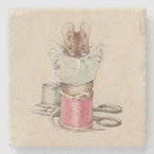  Beatrix Potter Tailor of Gloucester Mouse Stenen Onderzetter (Voorkant)