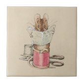 Beatrix Potter Tailor of Gloucester Mouse Tegeltje (Voorkant)