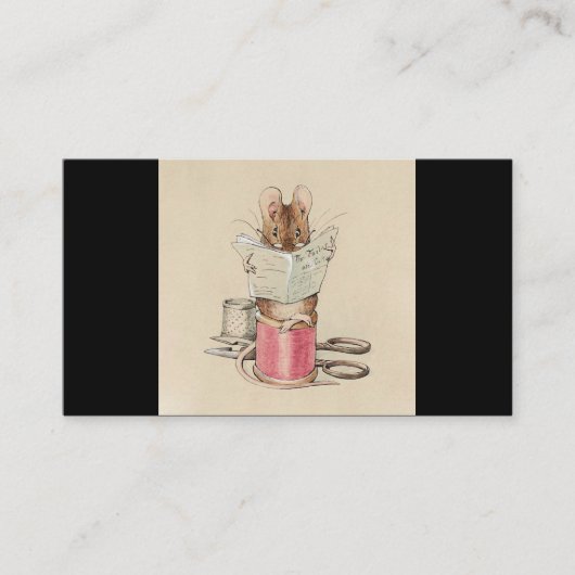 Beatrix Potter Tailor of Gloucester Mouse Visitekaartje (Voorkant)