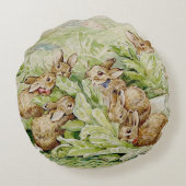 Beatrix Potter Tale of the Flopsy Bunnies Rond Kussen (Achterkant)