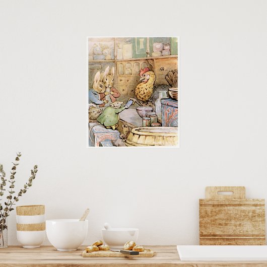 Beatrix Potter The Tale of Ginger and Pickles Poster (Keuken)