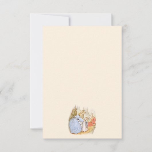 Beatrix Potter Vintage Blank Merci Note (Dos)