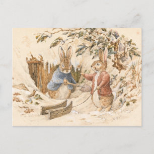 Beatrix Potter Winter Season Briefkaart