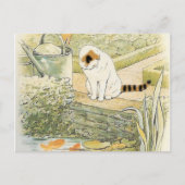Beatrix Potter - Witte kat Briefkaart (Voorkant)