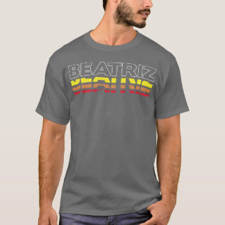 Beatriz voornaam grappige vintage zonsondergang Be T-shirt