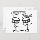 Beats me briefkaart (Voorkant / Achterkant)