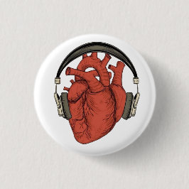 Beats of the Heart Ronde Button 3,2 Cm