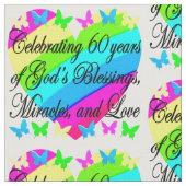 BEAU 60E ANNIVERSAIRE DIEU AIMANT TISSU (Fermer)