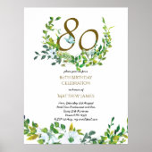 Beau 80e anniversaire Modèle POSTER (Devant)