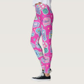 Beau 80s Leggings Design Motif (Gauche)