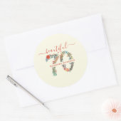 Beau à 70 Anniversaire Sticker (Enveloppe)