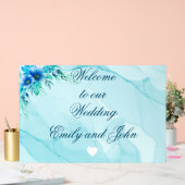 Beau acrylique bienvenue à notre panneau mariage (Mariage)