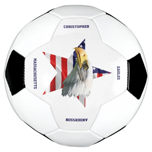 Beau Aigle, Drapeau Américain, Étoile (Tourné)