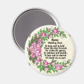 Beau aimant Mariage Rose Vows (Recto/Verso)