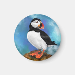 Beau Aimant Oiseau de Puffin Atlantique - Peinture
