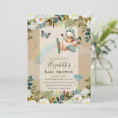 Beau amusant Pilote Bébé Garçons Douche Invitation (Debout devant)