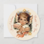 Beau ange avec trompette CC1034 Carte de Noël (Devant)