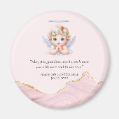 Beau Angel Baptême Favoriser Réfrigérateur Aimant (Devant)