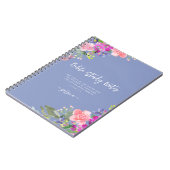 Beau aquarelle Floral Bible Carnet d'étude (Côté gauche)
