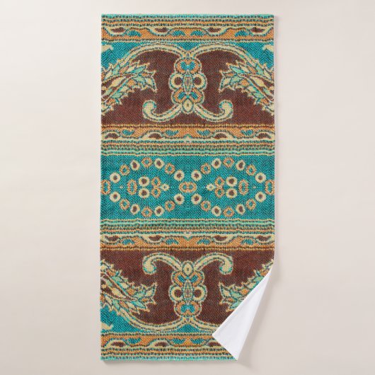 Beau, arabe, arabe, arabique, arabique, tissu arab (Serviette de bain)