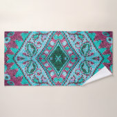 Beau, arabe, arabe, arabique, arabique, tissu arab (Serviette de bain)