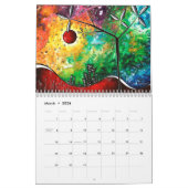 Beau Arbre Coloré Calendrier des peintures (Mar 2026)