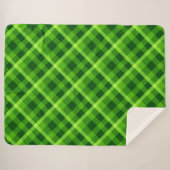 Beau arbre vert Plaid Grande couverture Sherpa (Devant (Horizontal))